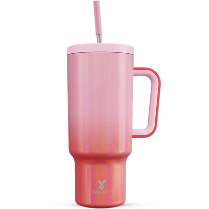 40Oz Vacuum Flask, Vacuum Insulated Tumbler, Stainless Steel Water Bottle with Handle, Large Capacity Drinking Cup for Home Office Outdoor Camping