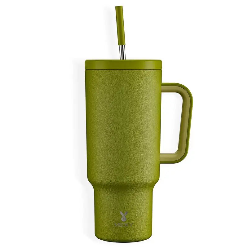 40Oz Vacuum Flask, Vacuum Insulated Tumbler, Stainless Steel Water Bottle with Handle, Large Capacity Drinking Cup for Home Office Outdoor Camping