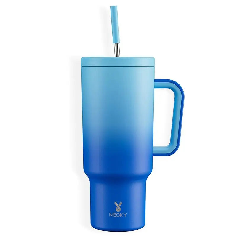 40Oz Vacuum Flask, Vacuum Insulated Tumbler, Stainless Steel Water Bottle with Handle, Large Capacity Drinking Cup for Home Office Outdoor Camping