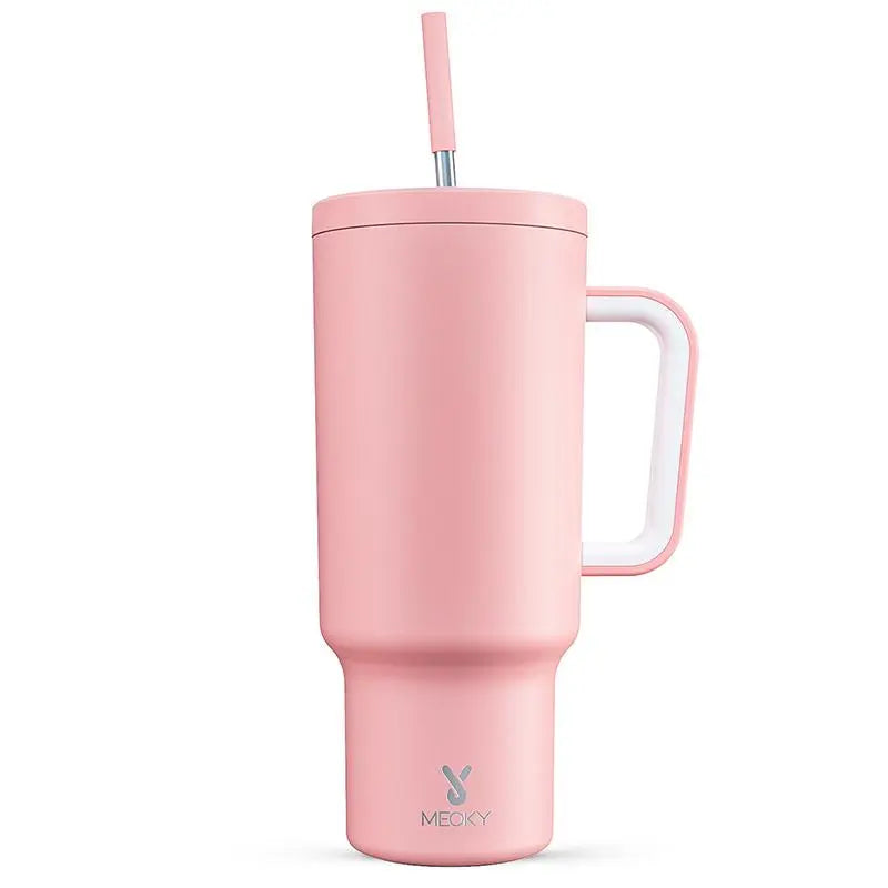 40Oz Vacuum Flask, Vacuum Insulated Tumbler, Stainless Steel Water Bottle with Handle, Large Capacity Drinking Cup for Home Office Outdoor Camping