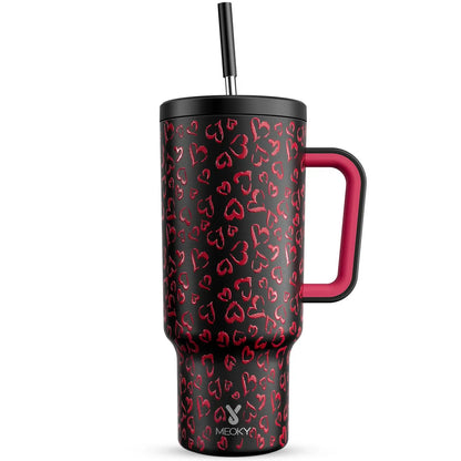 40Oz Vacuum Flask, Vacuum Insulated Tumbler, Stainless Steel Water Bottle with Handle, Large Capacity Drinking Cup for Home Office Outdoor Camping