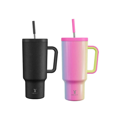 40Oz Vacuum Flask, Vacuum Insulated Tumbler, Stainless Steel Water Bottle with Handle, Large Capacity Drinking Cup for Home Office Outdoor Camping