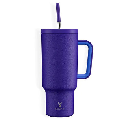 40Oz Vacuum Flask, Vacuum Insulated Tumbler, Stainless Steel Water Bottle with Handle, Large Capacity Drinking Cup for Home Office Outdoor Camping