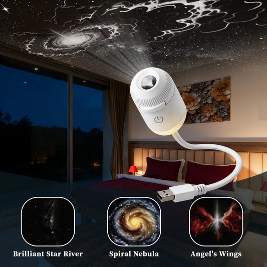 USB Starry Night Light, Suitable for Home Scenes, Small Footprint, Clear Projection. Usb Charging Lampara Usb C Rechargeable Usb Led