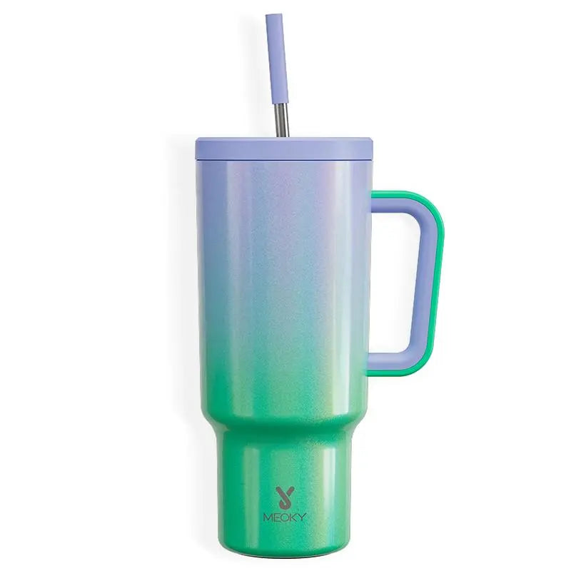 40Oz Vacuum Flask, Vacuum Insulated Tumbler, Stainless Steel Water Bottle with Handle, Large Capacity Drinking Cup for Home Office Outdoor Camping